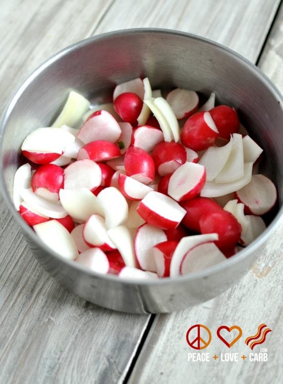 Paprika Roasted Radishes with Onions - Low Carb, Gluten-Free, Paleo