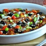 Supreme Pizza Cauliflower Casserole - One Month of Low Carb and Gluten Free Make Ahead Freezer Meals | Peace Love and Low Carb
