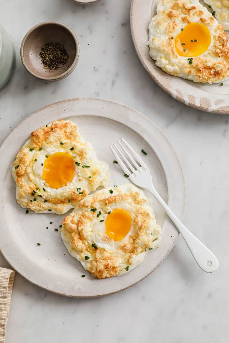 Sour Cream and Chive Egg Clouds Peace Love and Low Carb