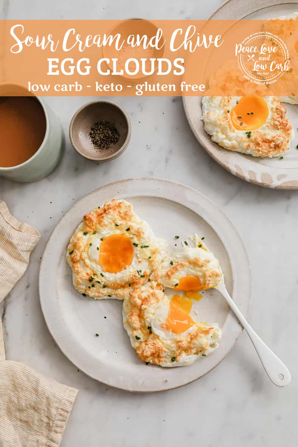 Sour Cream and Chive Egg Clouds Peace Love and Low Carb