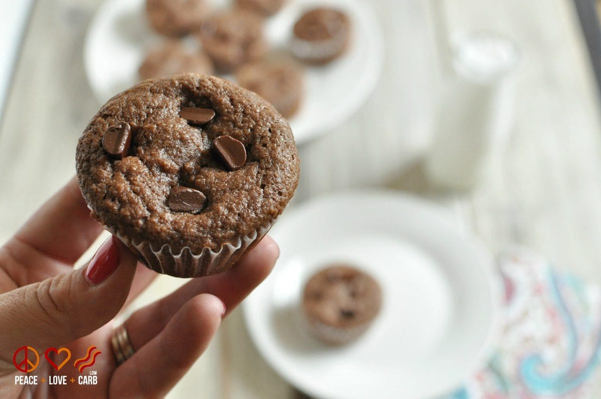 Chocolate Mocha Cupcakes - Low Carb, Gluten Free | Peace Love and Low Carb