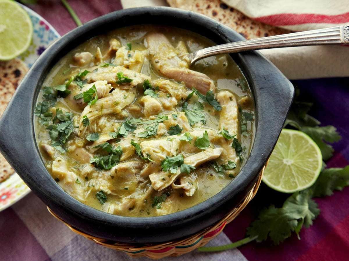 Pressure Cooker Chicken Chili Verde - Low Carb Pressure Cooker Round Up |Peace Love and Low Carb