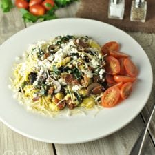 Bacon, Spinach and Feta Breakfast Scramble