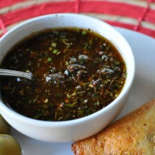 Quick Balsamic Chimichurri Sauce - Low Carb, Gluten Free