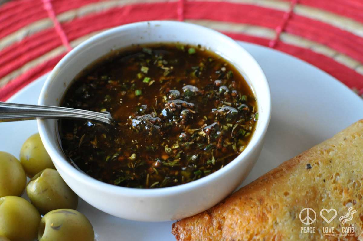 Balsamic Chimichurri Sauce - Peace Love and Low Carb