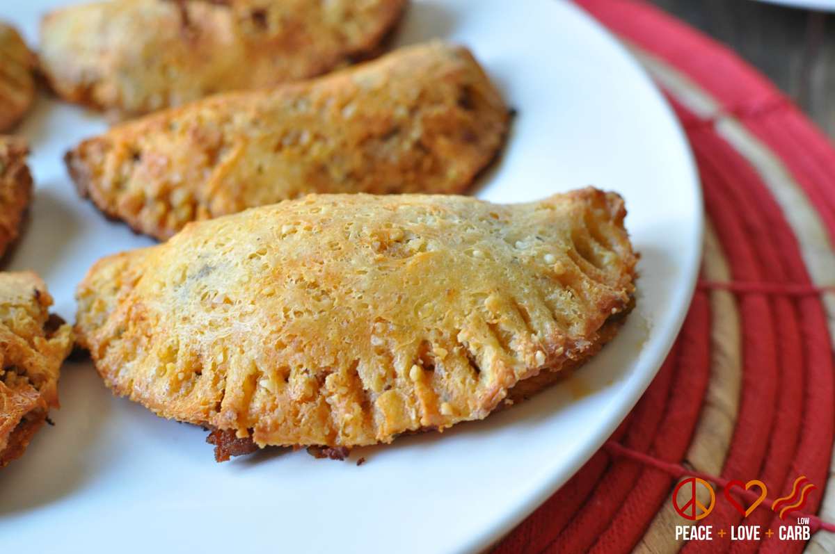 Beef and Chorizo Empanadas with Balsamic Chimichurri - Low Carb, Gluten Free