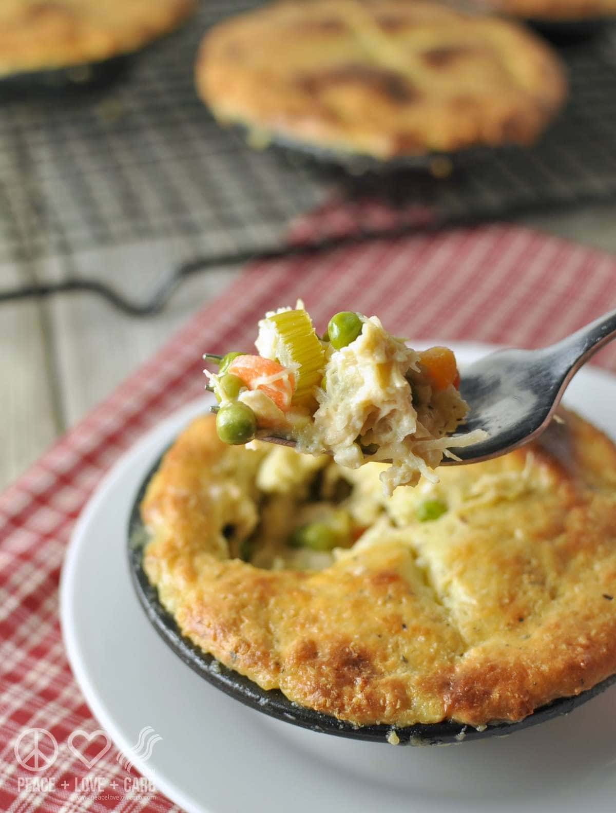 Low Carb Chicken Pot Pie - Gluten Free | Peace Love and Low Carb