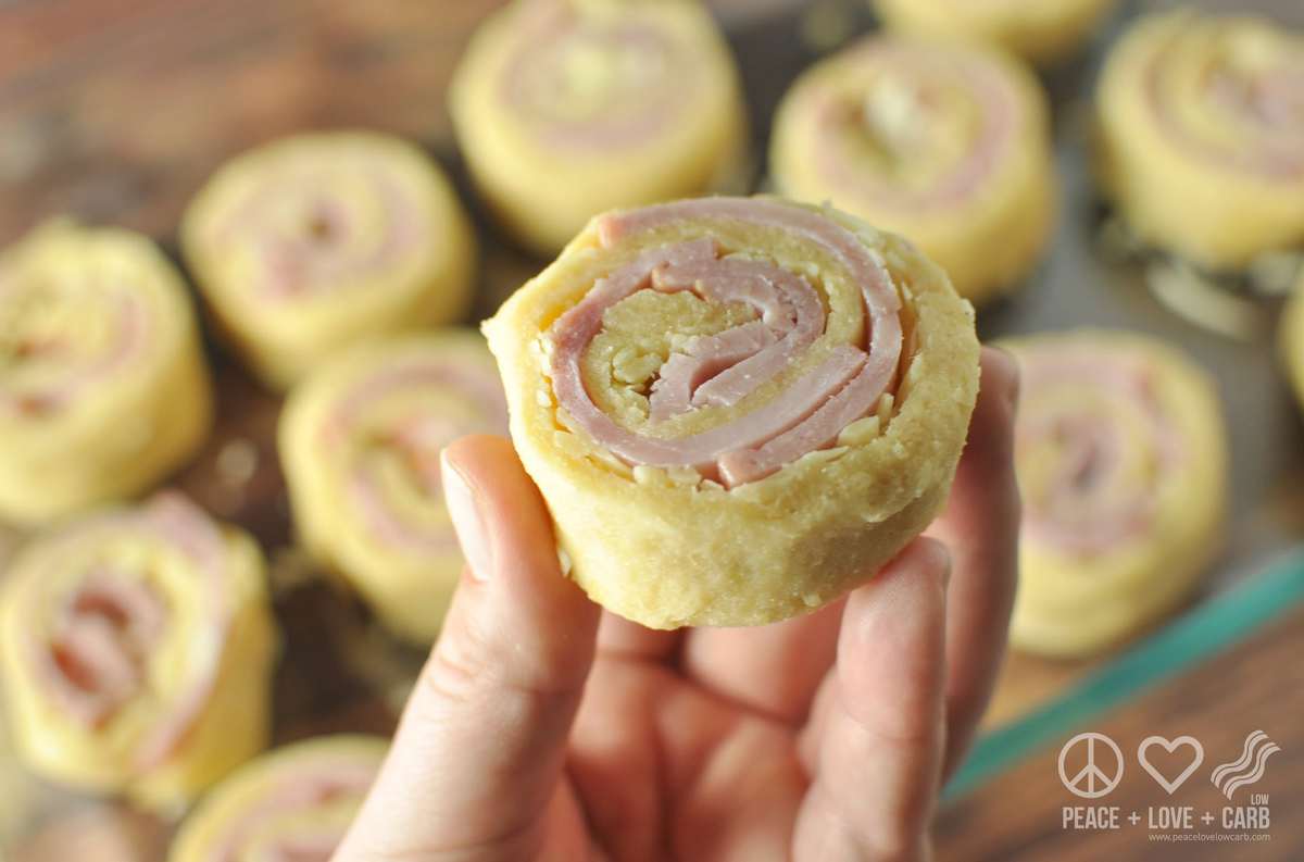 Hot Ham and Cheese Roll-Ups with Dijon Butter Glaze - Low Carb, Gluten Free