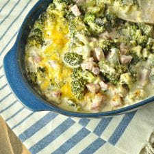 Three Cheese Ham and Broccoli Casserole