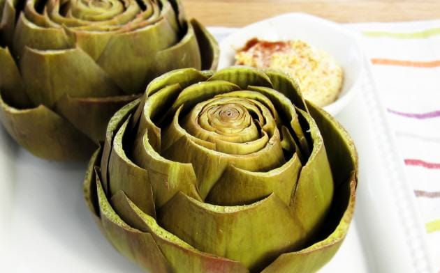 Pressure Cooker Steamed Artichokes - Low Carb Pressure Cooker Round Up | Peace Love and Low Carb