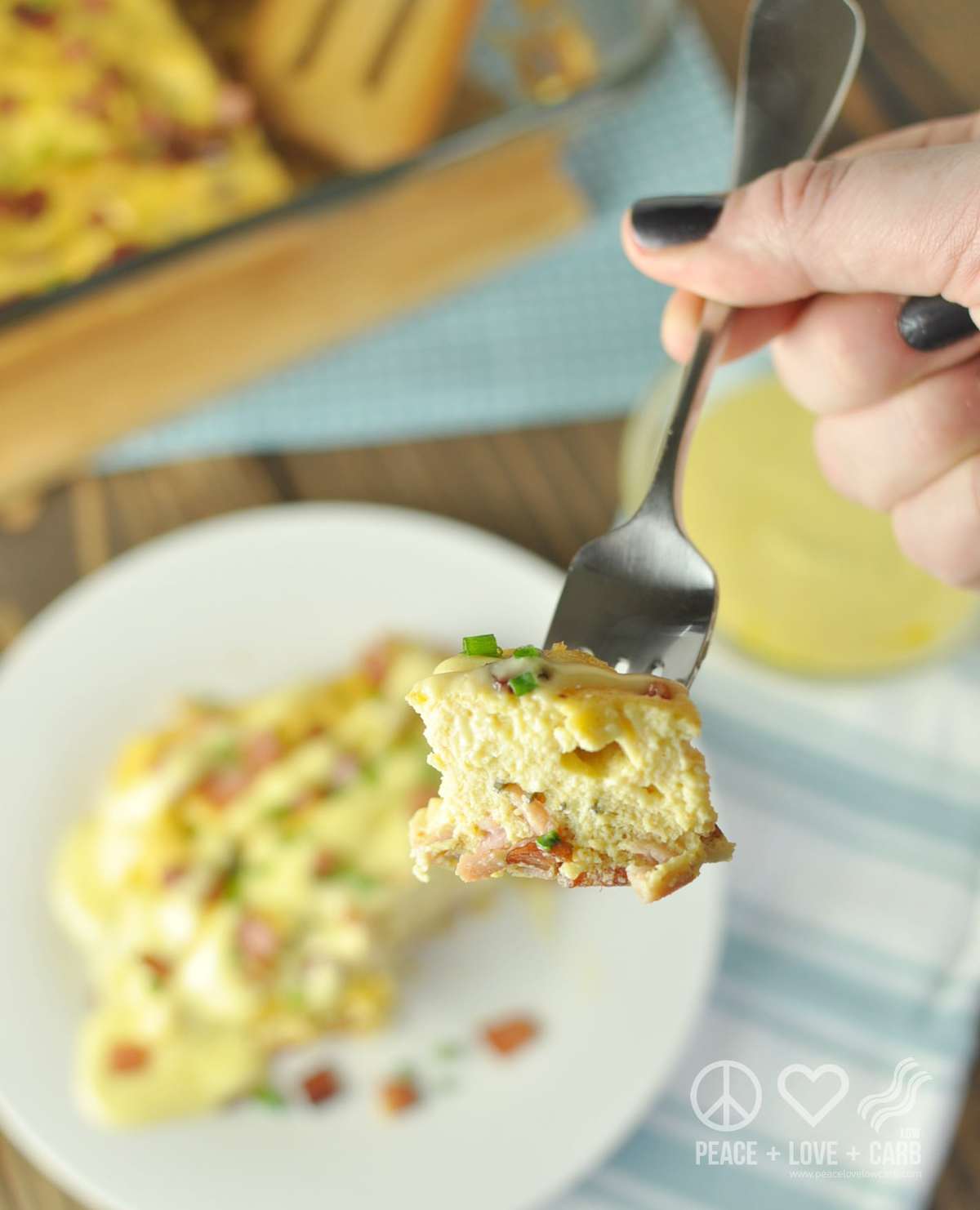 Keto Eggs Benedict Casserole - Low Carb, Gluten Free