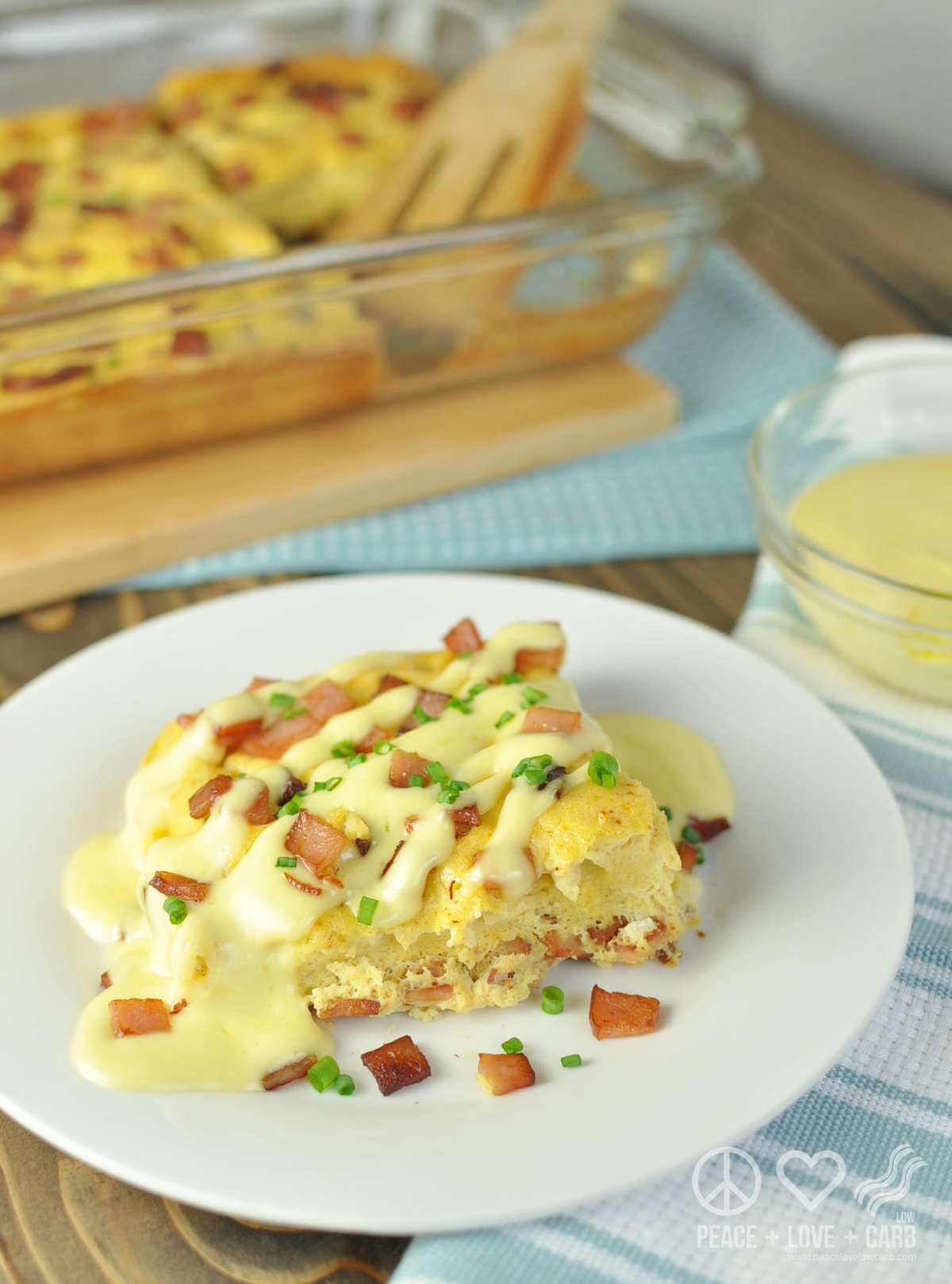 Eggs Benedict Casserole - Low Carb, Gluten Free, Paleo | Peace Love and Low Carb