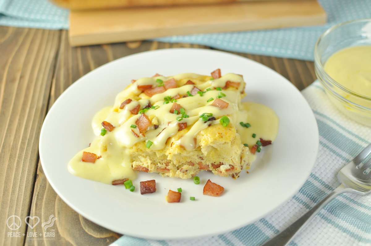 Keto Eggs Benedict Casserole - Low Carb, Gluten Free