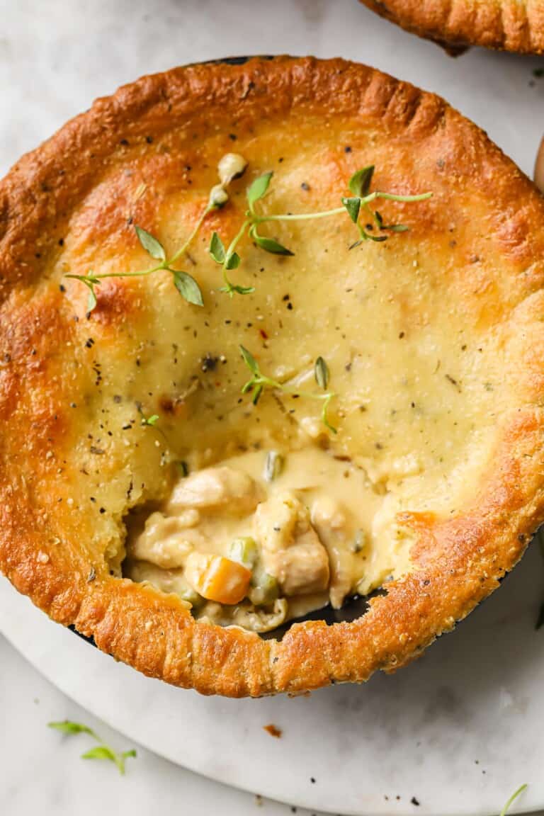 Low Carb Chicken Pot Pie - Gluten Free | Peace Love and Low Carb