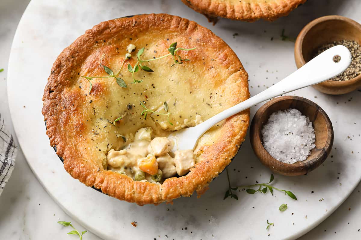 Low Carb Chicken Pot Pie | Peace Love and Low Carb