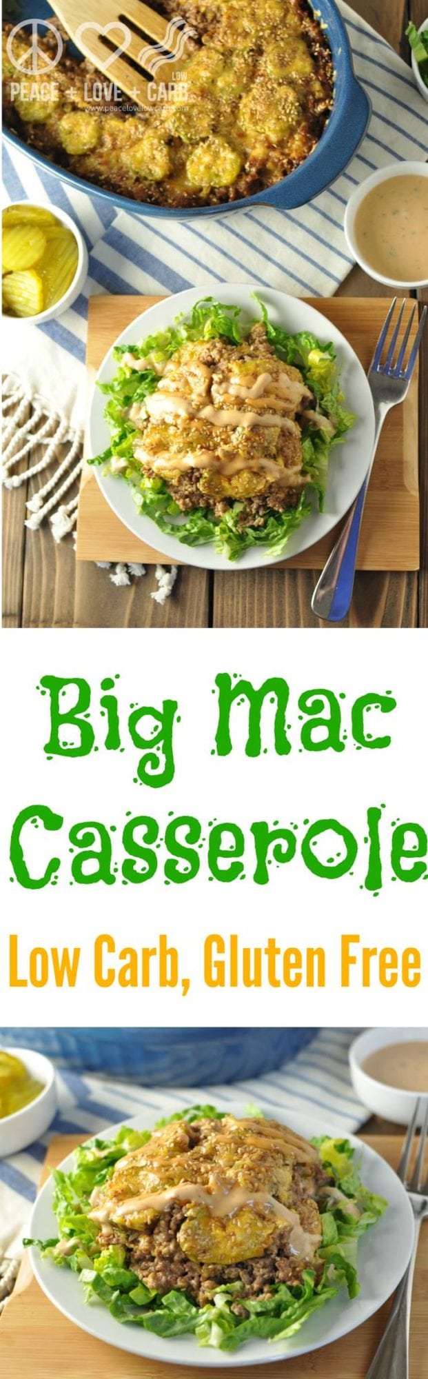 Big Mac Casserole - Low Carb, Gluten Free | Peace Love and Low Carb