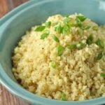 This Buttery Cauliflower Rice Pilaf is the perfect keto side dish. Perfectly seasoned, and sautéed until crispy, this cauliflower recipe will satisfy everyone.