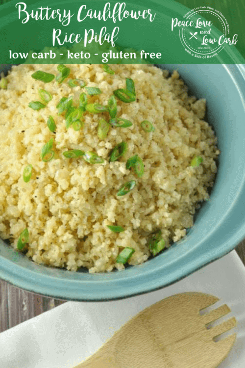 This Buttery Cauliflower Rice Pilaf is the perfect keto side dish. Perfectly seasoned, and sautéed until crispy, this cauliflower recipe will satisfy everyone.