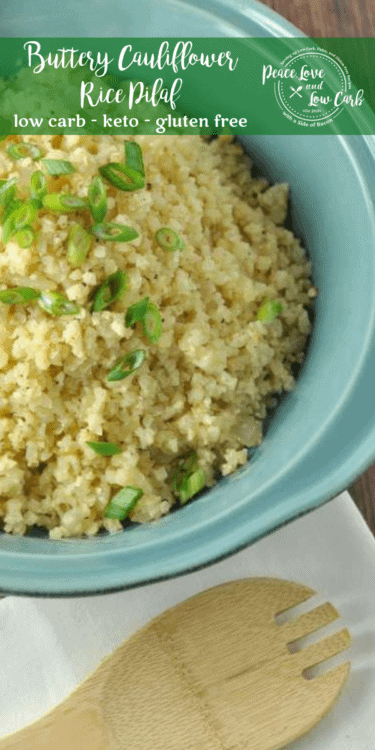 This Buttery Cauliflower Rice Pilaf is the perfect keto side dish. Perfectly seasoned, and sautéed until crispy, this cauliflower recipe will satisfy everyone.