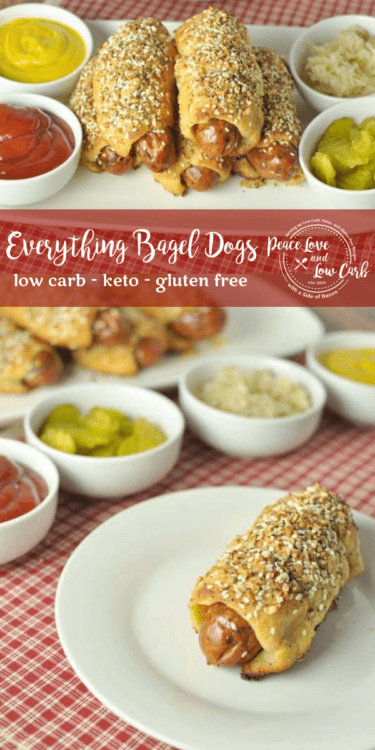 These Keto Everything Bagel Dogs are low carb, gluten free, and have all of the flavors of the original, without the carbs.
