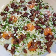 Creamy Herbed Bacon and Egg Skillet