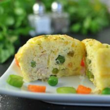 Chicken Pot Pie Egg Muffins - Low Carb, Gluten Free