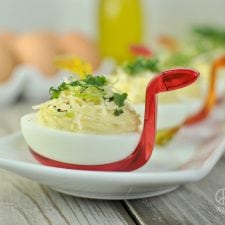 Caesar Salad Deviled Eggs