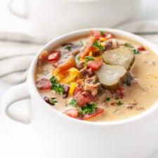 Keto Bacon Cheeseburger Soup-image
