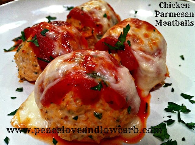 Chicken Parm Meatballs | Peace Love and Low Carb 