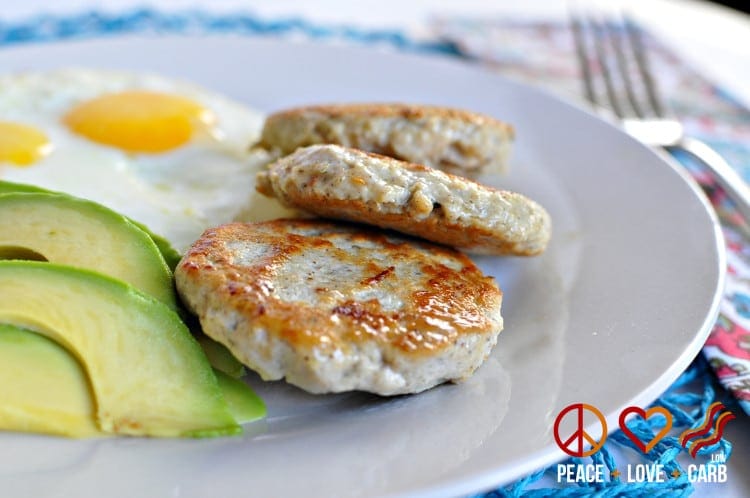 Maple Chicken Breakfast Sausages | Peace Love and Low Carb