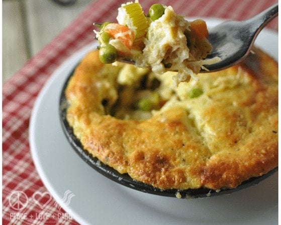 Chicken Pot Pie - Low Carb, GLuten Free | Peace Love and Low Carb