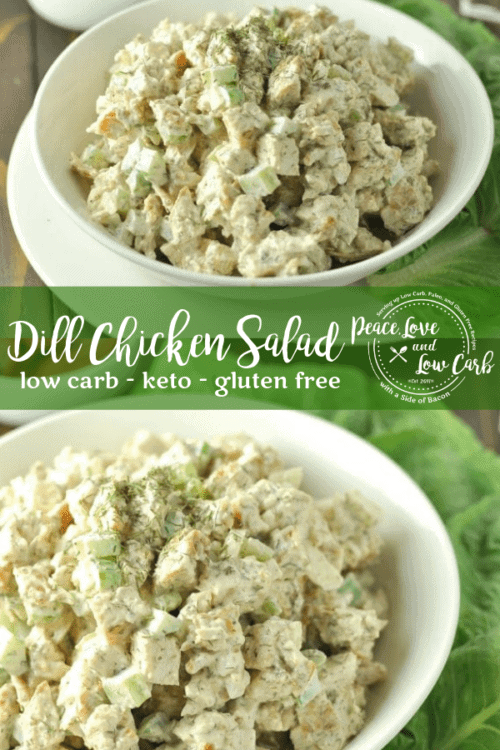 Quick and easy Dill Chicken Salad. Why get store-bought chicken salad when making your own healthy version is so easy and inexpensive.