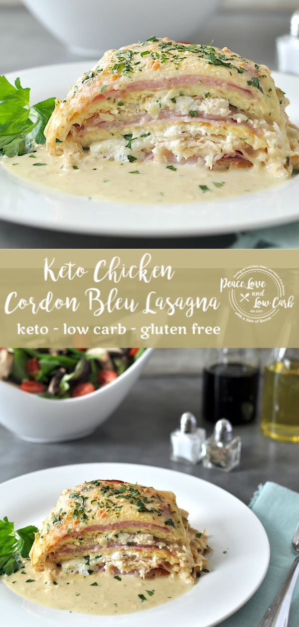 Chicken Cordon Bleu Lasagna - Low Carb, Gluten Free ...