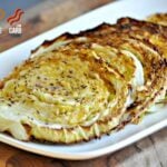 Oven Roasted Cabbage Wedges - Low Carb, Gluten Free, Paleo