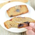 Peanut Butter and Jelly, remixed as a low carb breakfast loaf. The perfect slightly sweet keto breakfast on the go.