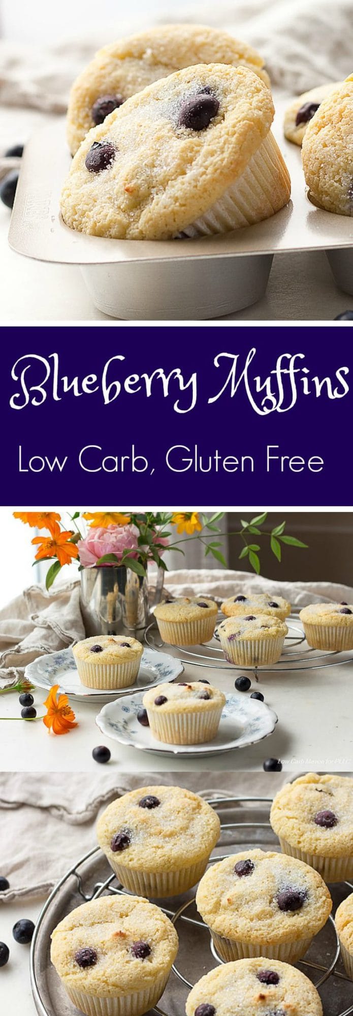 Blueberry Muffins - Low Carb, Gluten Free | Peace Love and Low Carb
