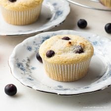 Low Carb Blueberry Muffins
