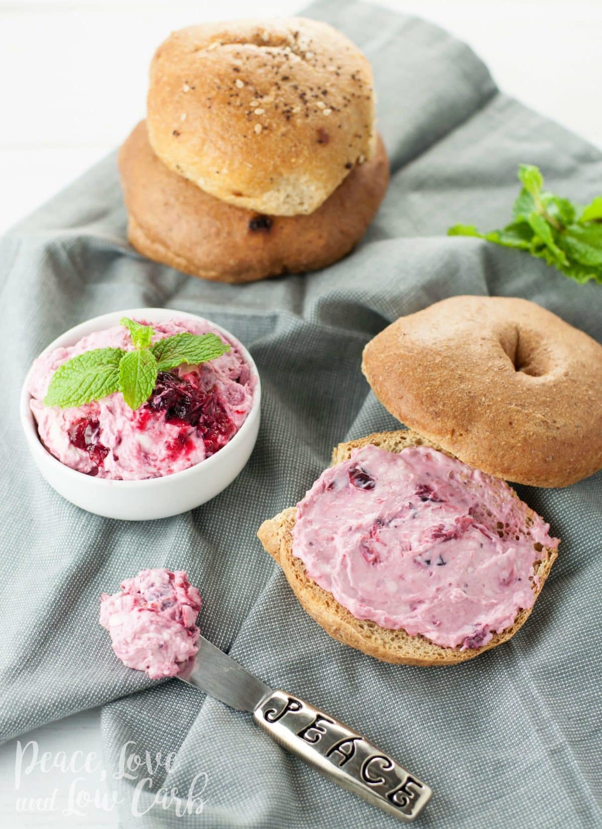 Low Carb Cranberry Sauce Cream Cheese Spread | Peace Love and Low Carb 