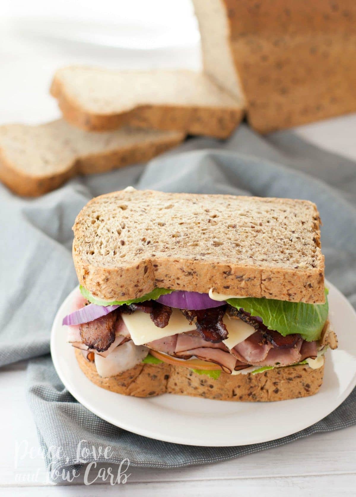 Ham & Cheese Pan Sandwich, Low Carb Sandwiches