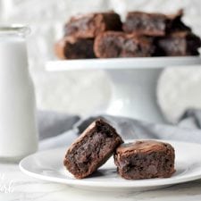 Fudgy Double Chocolate Keto Brownies