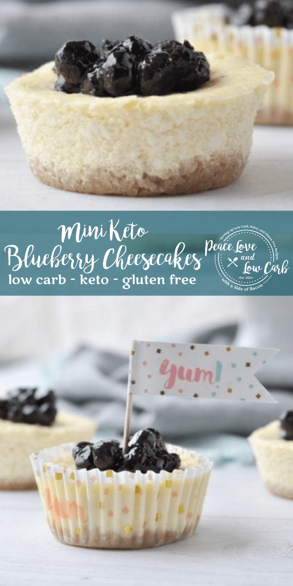 Mini Keto Blueberry Cheesecakes Peace Love and Low Carb