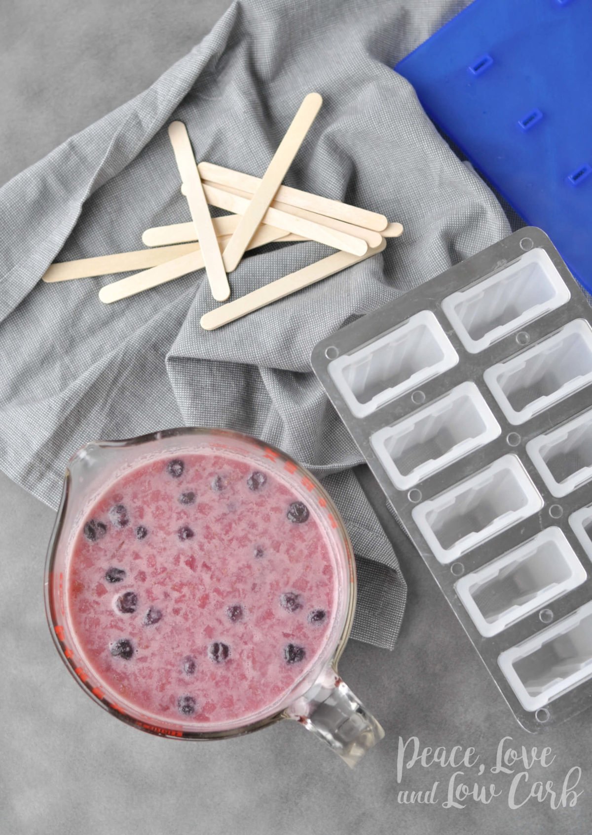 Paleo Mixed Berry Coconut Creamsicles - Low Carb Popsicles | Peace Love and Low Carb