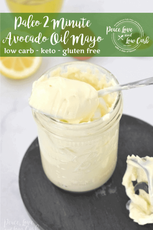Paleo 2 Minute Avocado Oil Mayo. With just a couple of ingredients and 2 minutes of your time, you have a fool proof mayo recipe that works every time.