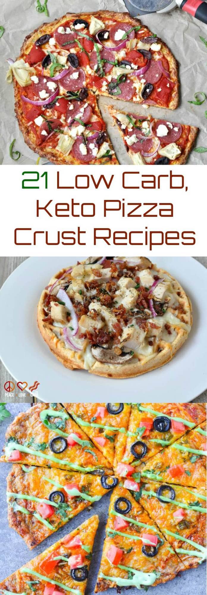 21 Low Carb, Keto Pizza Crust Recipes | Peace Love and Low Carb