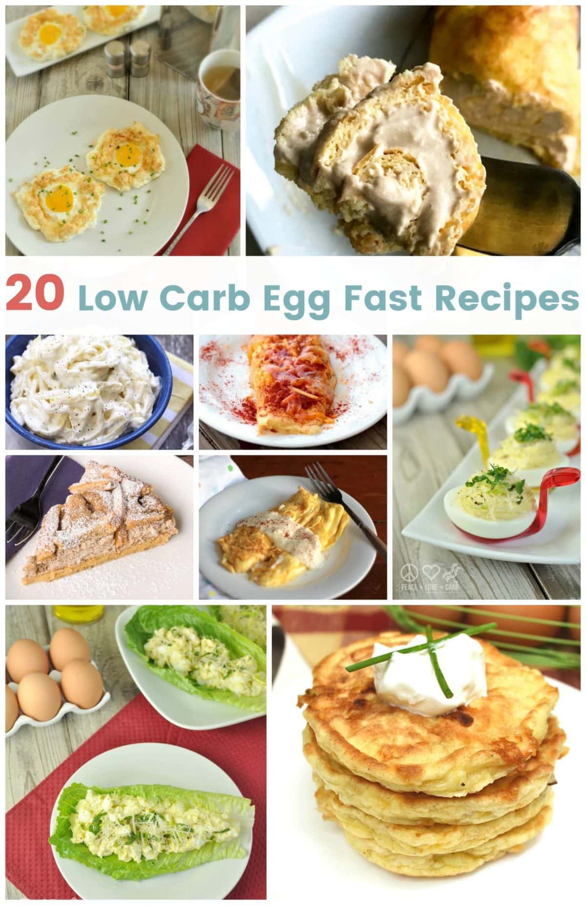20 Egg Fast Recipes | Peace Love and Low Carb