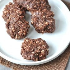Chocolate Peanut Butter Keto No Bake Cookies