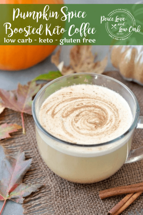 All of your favorite fall flavors in one warm, comforting low carb cup. What happened when bulletproof coffee meets low carb pumpkin spice latte? This!