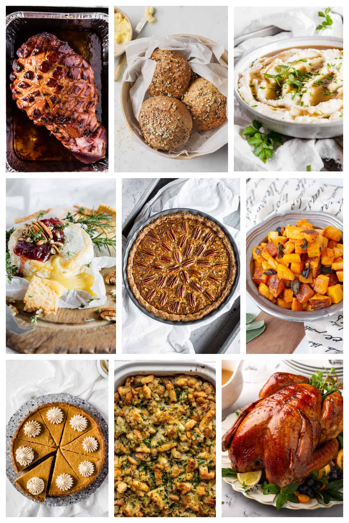 a collage of photos of low carb keto thanksgiving recipes