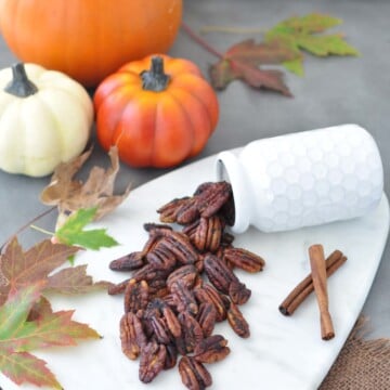 Low Carb Pumpkin Spice Roasted Pecans