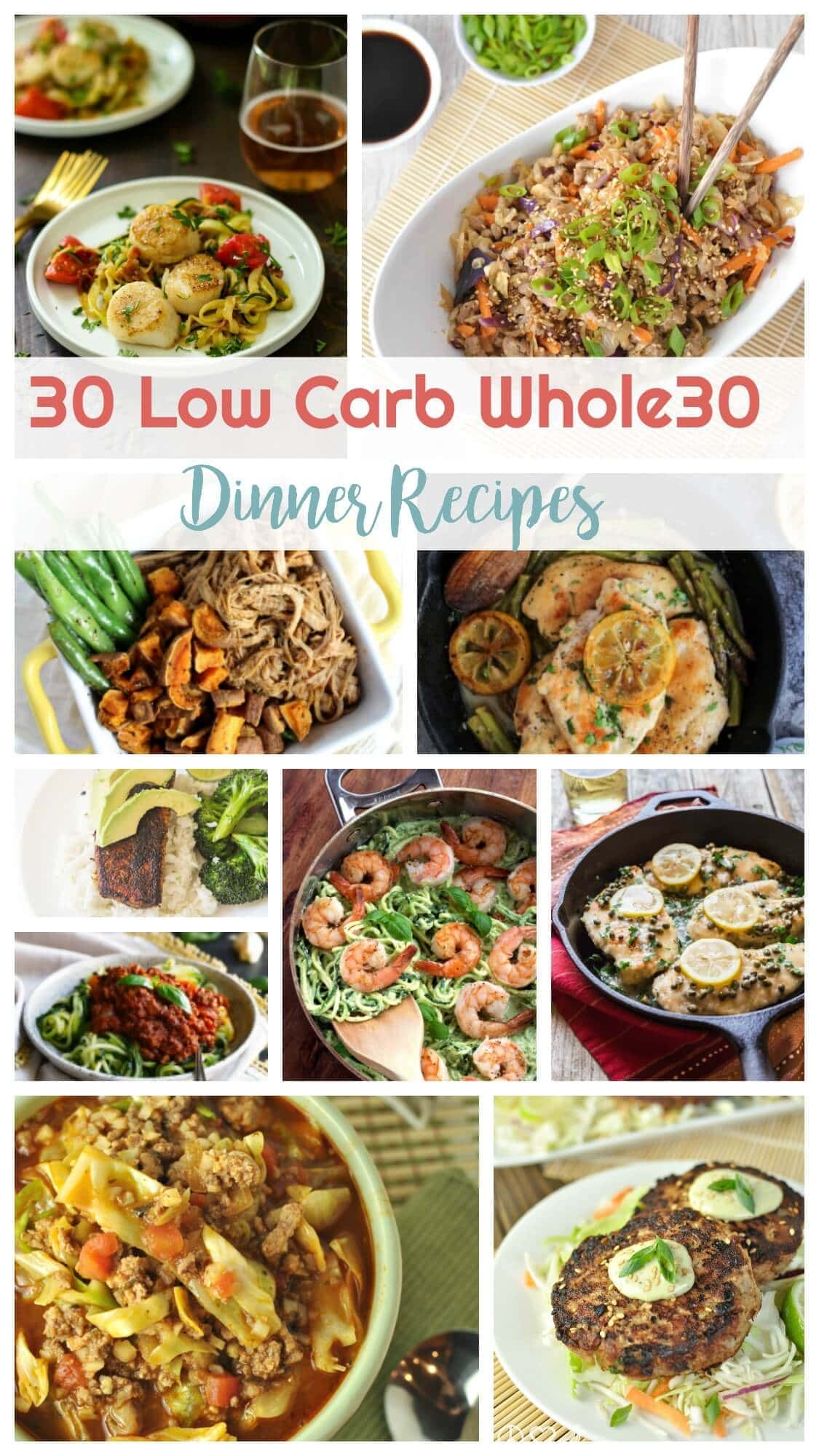 30 Low Carb Whole30 Dinner Recipes | Peace Love and Low Carb